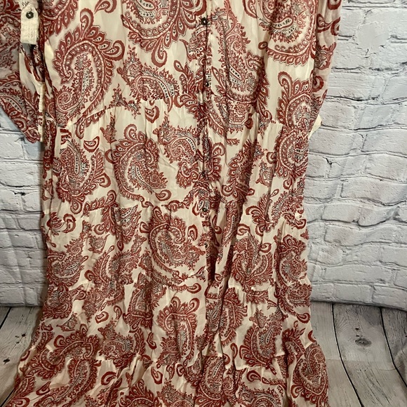 RARE!!Anthropologie Allaire Paisley Maxi Shirt Dress. NWOT - Picture 10 of 11